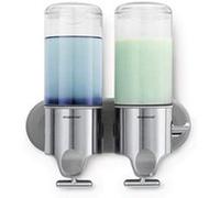 Simplehuman Pompes murales double Acier inoxydable brossé