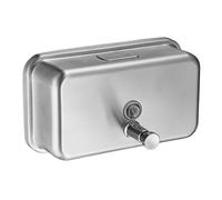 Distributeur de savon horizontal en acier inoxydable 304 - 1200 ml - Doré brossé - Noir - Pour hôtel - 1200 ml