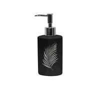 Distributeur de Savon Imprimé "Orbella" 17cm Noir & Argent