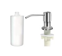 Distributeur de savon intégré pour évier - Pompe de comptoir de cuisine | Bouteille 350 ml 500 ml | Bec rotatif à 360° | Recharge facile | Accessoire de vaisselle moderne et durable.