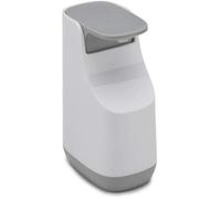 Joseph Joseph – Distributeur savon compact salle de bain – Pompe facile, anti-goutte – Blanc/Gris