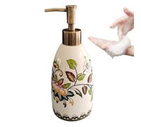 Distributeur de Savon Liquide 450 ML céramique Vintage Support Pompe | Distributeur Savon Mains Cuisine Déco Salle de Bain Pour maison cuisine douche évier shampooing lotion gel B