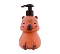 Distributeur de Savon Liquide Accentra Collection Capybara avec Savon Liquide pour Les Mains en Flacon-Pompe, 300 ML, Parfum Fraise fraîche, idée Cadeau pour Enfants et Adultes
