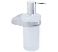 Distributeur de savon liquide Bravat Metasoft 816010, verre dépoli, chrome