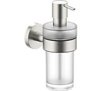 Distributeur de savon liquide Bravat Varuna 778880 sat., finition acier inoxydable, à coller ou à visser