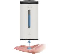 Distributeur de savon liquide, capteur automatique, grande capacité, blanc mat-liquide