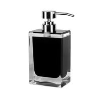 Distributeur de savon liquide - Distributeur de savon - Distributeur d'émulsion en résine - Flacon distributeur de gel douche - Pompe à shampooing compacte - Type carré décoratif