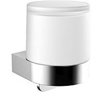 Emco Bad Distributeur de savon liquide Flow 272100101 chromé cristal gobelet finition satinée mural