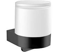 Emco Bad Distributeur de savon liquide emco flow 272113301 avec gobelet amovible Noir