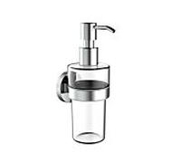 Distributeur de savon liquide emco round C, réservoir et pompe doseuse en plastique, 432100102, Couleur: chrome
