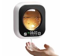 Distributeur de Savon Liquide for les Mains Étanche Ipx5, Réglable Sur 5 Niveaux, Chargement Usb-c, Adapté Aux Cuisines, Salles de Bains, Bureaux Et Hôtels(White)