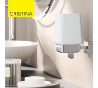 Distributeur de savon liquide mural Chromé Dado - CRISTINA ONDYNA DADO1651