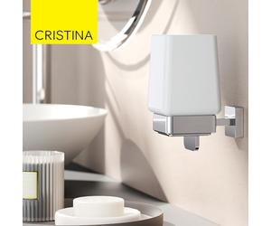 Distributeur de savon liquide mural Chromé Dado - CRISTINA ONDYNA DADO1651