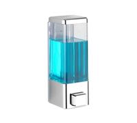 Wenko Distributeur de savon mural Istres - chromé pour salle de bain plastique 6 x 18,5 x 7,5 cm