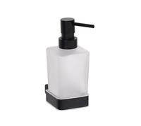 Distributeur de savon liquide NERO en laiton noir et verre / 250ml