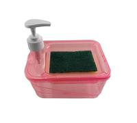 Distributeur De Savon Liquide Vaisselle Créatif For Cuisine Avec Pompe À Éponge(Purple)