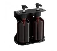 Distributeur de savon manuel mural avec support pour shampooing, après-shampooing, gel douche, gel douche, savon à vaisselle et lotion pour la maison, les établissements de soins et les magasins (2