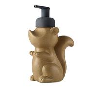 Distributeur de Savon Mignon Céramique Écureuil Distributeur Savon Distributeur Refilable Savon Bouteille Pompe Pour Salle De Bains Plaque D'évier Distributeur De Savon(A)