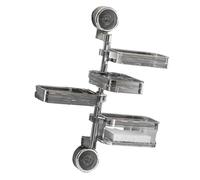 Distributeur de savon moderne pour salle de bain - Étagère antidérapante - Solution de rangement hygiénique - Avec plateau d'égouttement efficace - Étanche - Étagère de douche adhésive