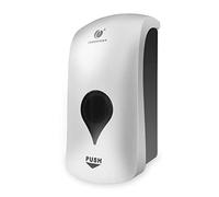 Distributeur de Savon moussant 1000 ML Mural, Distributeur Manuel de Savon à Main en Mousse pour Cuisine de Salle de Bain, Distributeur de Savon en Plastique Blanc avec Pompe à Mousse