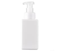 Distributeur de savon moussant rechargeable 450 ml pour savon, shampooing, gel douche, convient pour la maison et le bureau (blanc)