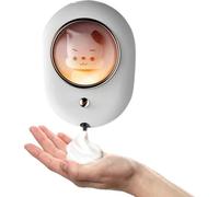 Distributeur de savon mousse, automatique avec capteur de mouvement, montage mural, rechargeable par USB, 8 x 8 x 10 pouces