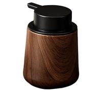 Distributeur de Savon Mousse, Bouteille à Pompe à Grains de Bois Noyer