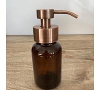 Distributeur de savon mousse en verre ambré - Coloris au choix