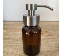 Distributeur de savon mousse en verre ambré - Coloris au choix