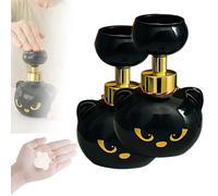 Distributeur de Savon Mousseux en Forme de Patte de Chat, Flacon Pompe moussant 2026 Black Kitty for Une Mousse en Forme de Patte, Distributeur de Savon Automatique avec Presse à Empreinte de(2pcs)