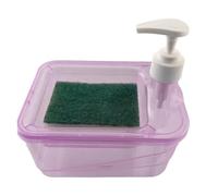 Distributeur de savon multifonction - Rangement de vaisselle, porte-savon à vaisselle, ensemble pompe à éponge | Rangement de comptoir de cuisine, organisateur de savon pour les mains, pour le