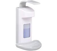 Relaxdays Distributeur de savon mural 500 ml – désinfectant/savon liquide, blanc