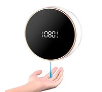 Distributeur de savon mural automatique - Distributeur de savon électrique avec capteur - Étanche IPX5 - 3 niveaux réglables - Rechargeable par USB - Pour cuisine et salle de bain - Gel blanc