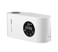 Distributeur de savon mural avec capteur à induction, rechargeable par USB, anti-fuite, ABS, sans contact, sortie automatique, 500 ml, écran d'affichage de niveau réglable pour salle de bain, cuisine