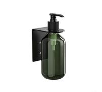 Distributeur de savon mural de 300 ml pour shampooing, gel douche, lotion - Pompe manuelle avec support, base en acier inoxydable, recharge facile, pompe à savon multi-usage, dans un endroit pratique