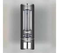Distributeur de savon mural de 400 ml avec chambre transparente et bouton poussoir, conçu pour garder la salle de bain et la cuisine organisées (D)