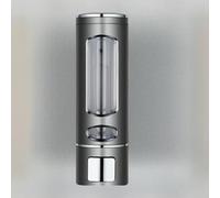 Distributeur de savon mural de 400 ml avec chambre transparente - Fonctionnement à poussoir pour une distribution pratique de savon - Convient pour l'installation murale de salle de bain et de cuisine
