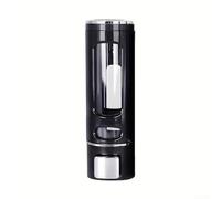 Distributeur de savon mural de 400 ml avec chambre transparente pour surveiller le niveau de savon et distributeur à bouton-poussoir pour murs de salle de bain et de cuisine (C)
