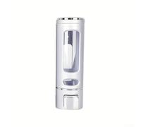 Distributeur de savon mural de 400 ml avec fenêtre transparente et mécanisme de poussée convivial, pour savon gel dans les espaces résidentiels et commerciaux (A)