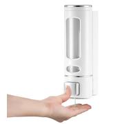 Distributeur de savon mural de 400 ml pour salle de bain, lavage des mains, shampooing pour les mains et gel douche, récipient de détergent pour cuisine, bureau, hôtel et école
