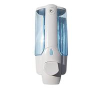 Distributeur de Savon Mural, Distributeur de Savon Mural Manuel 350 ML avec Serrure pour Baignoire (Blue)