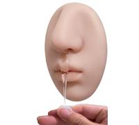 Distributeur De Savon Mural en Forme De Nez Réaliste, Distributeur De Savon for Les Mains en Silicone Amusant, Rechargeable, Support Original en Silicone(1pcs)