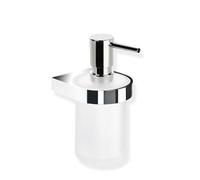 Distributeur de Savon Mural Hewi System 800 Avec Support Chromé/Verre Satiné 800.06.11045