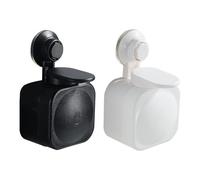 Distributeur De Savon Mural Noir | Pompe De Salle De Bain Sans Perçage, Doseur De Shampoing Rechargeable En ABS, Accessoire De Cuisine Mural Pour Détergent, Capacité 3kg, Ventilation Optimale