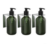 Distributeur de savon mural sans effort pour organiser le shampooing et le gel douche dans les salles de bains de 300 ml (3 pièces)