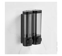 Distributeur de Savon Mural sans Perçage, Distributeur Gel Douche Shampooing pour Salle de Bain Hôtel Toilette, Réservoir Transparent Amovible (3)