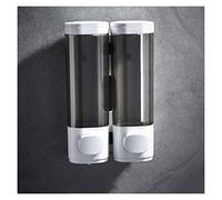 Distributeur de Savon Mural sans Perçage, Distributeur Gel Douche Shampooing pour Salle de Bain Hôtel Toilette, Réservoir Transparent Amovible (5)