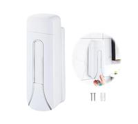 Distributeur de Savon Mural, Soap Dispenser pour Douche 350ml pour Cuisine Salle de Bain WC pour Gel Shampoing (Blanc)