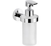 Distributeur de savon nwb, verre dépoli, Ø 75 mm, chromé