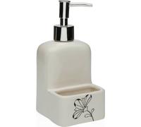 Distributeur de savon ofseife versa céramique abs dolomite fleurs 9 x 18,5 x 8 cm